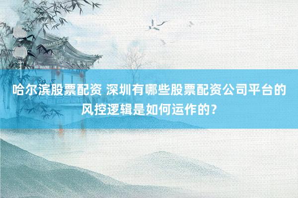 哈尔滨股票配资 深圳有哪些股票配资公司平台的风控逻辑是如何运作的？
